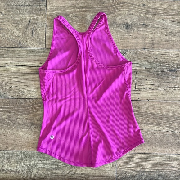 Pink Ribbed Tank Top - Picture 2 of 2